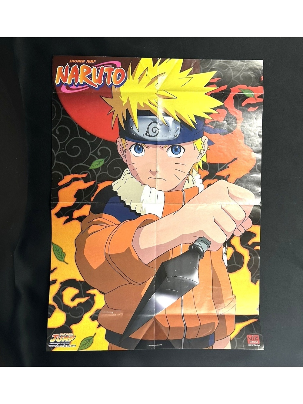 Vintage Naruto Poster  16" x 22" Shonen Friends & Falling Forest 2002